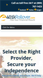 Mobile Screenshot of 401krollover.com