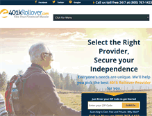 Tablet Screenshot of 401krollover.com